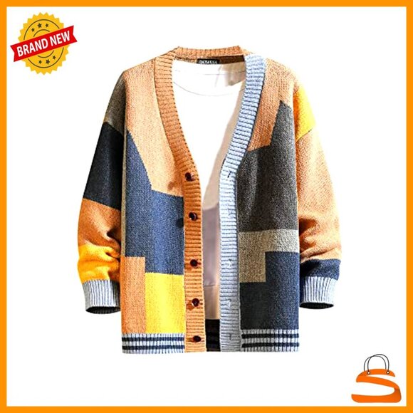 Other - Knitted Cardigan Sweater Long Sleeve Buttons Lightweight Soft Classic Minimal